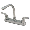 Empire Brass Empire Brass U-YCH800RS RV Kitchen Faucet with Hi-Rise Spout and Teapot Handles - 8", Chrome U-YCH800RS